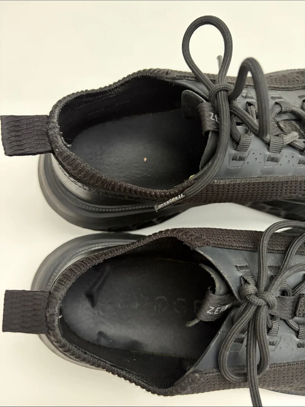 Cole Haan Black Zerogrand Work From Anywhere Knit Oxford Sneakers SIZE 9.5